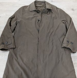 Pronto Uomo Brown Men's Trench Coat With Removable Internal Insulation Size L